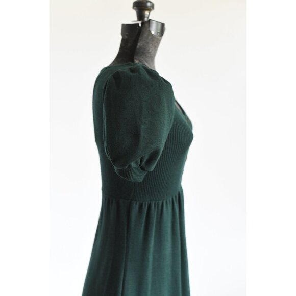 Vintage 1970s XS Green Short Sleeve Maxi Sweater Dress | by Hubba Hubba - Picture 6 of 9